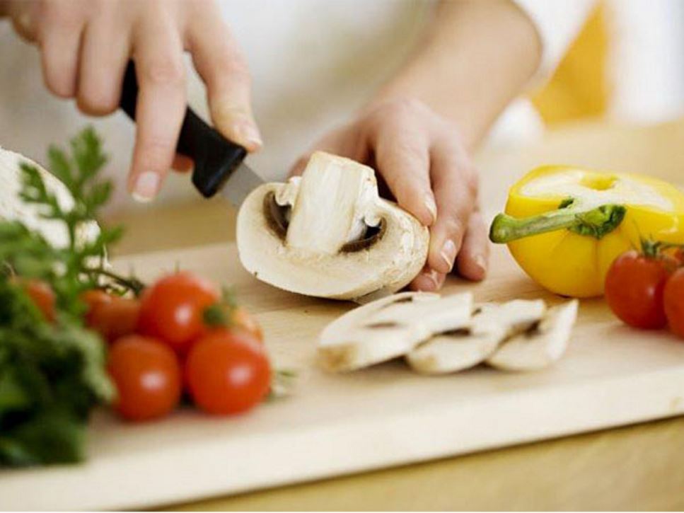 vegetables on cutting board