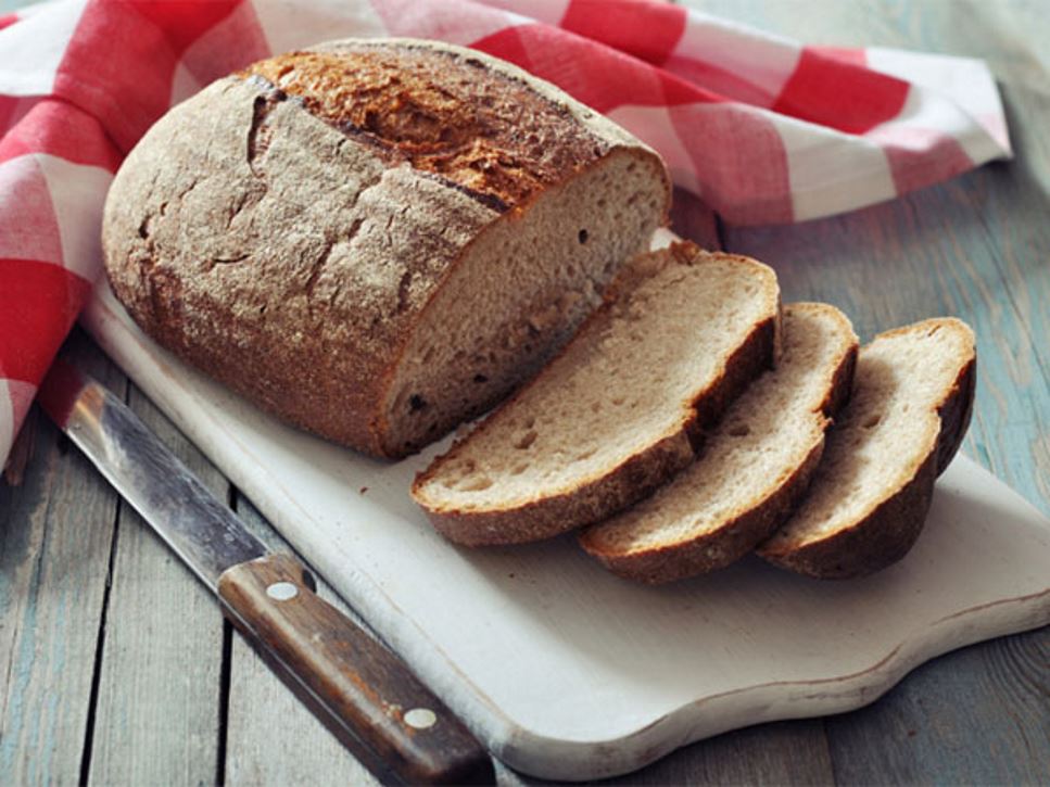 bread on cutting board